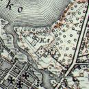 Map of cemetery in Augustow 1920